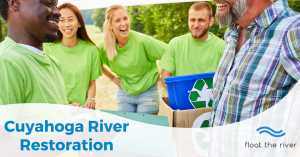 a group of people around each other